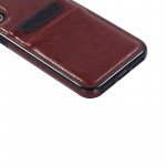 Wholesale Galaxy S9 Leather Style Credit Card Case (Brown)